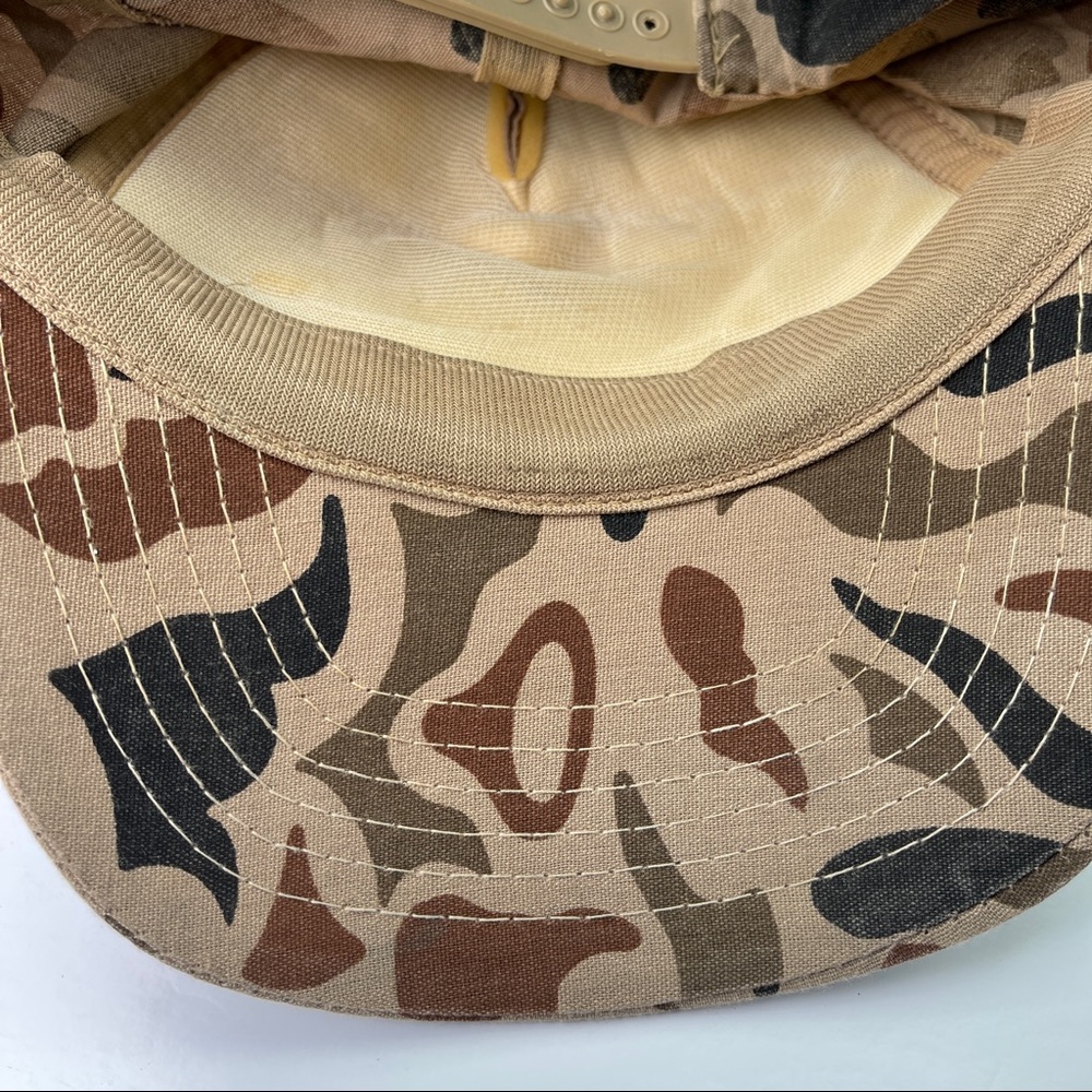 Vintage Trucker SnapBack Hat Tan Brown Camo Minnesota Pheasants Cap Worn In OS - Picture 9 of 13